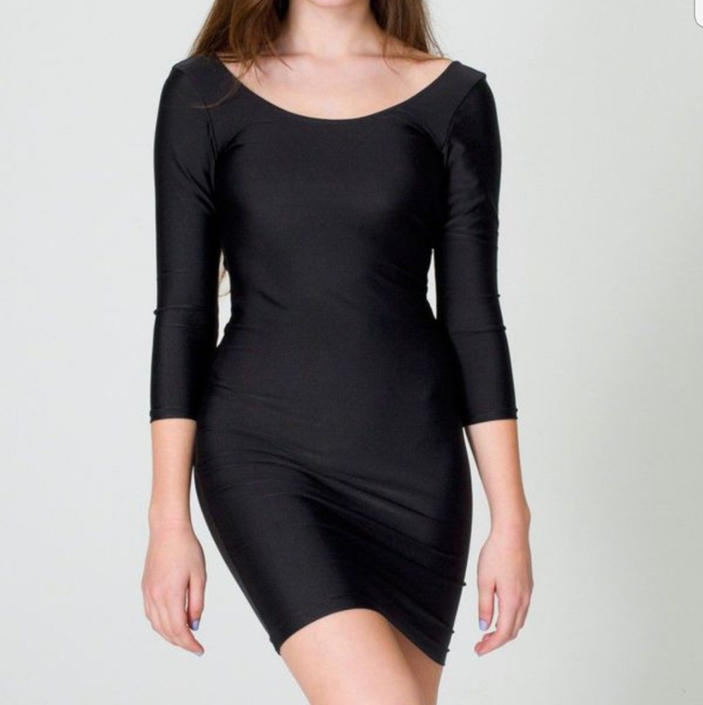 American Apparel long sleeve nylon dress